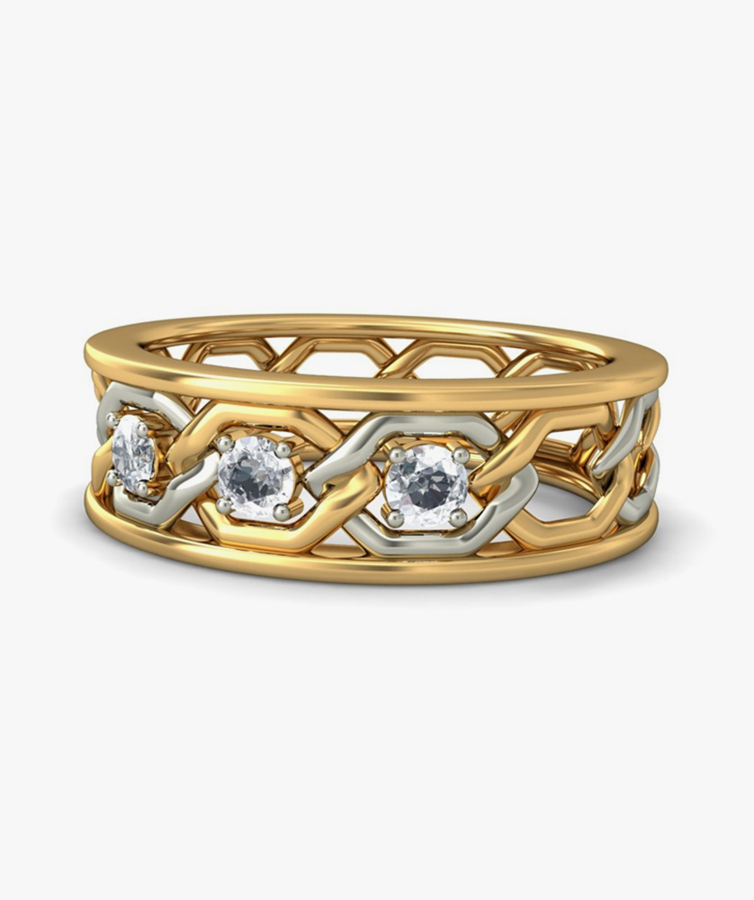 Fab Marquise Diamond Band Ring 14kt Diamond Yellow Gold ring